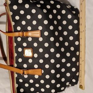 Dooney and Bourke Lg Polka Dot Tote